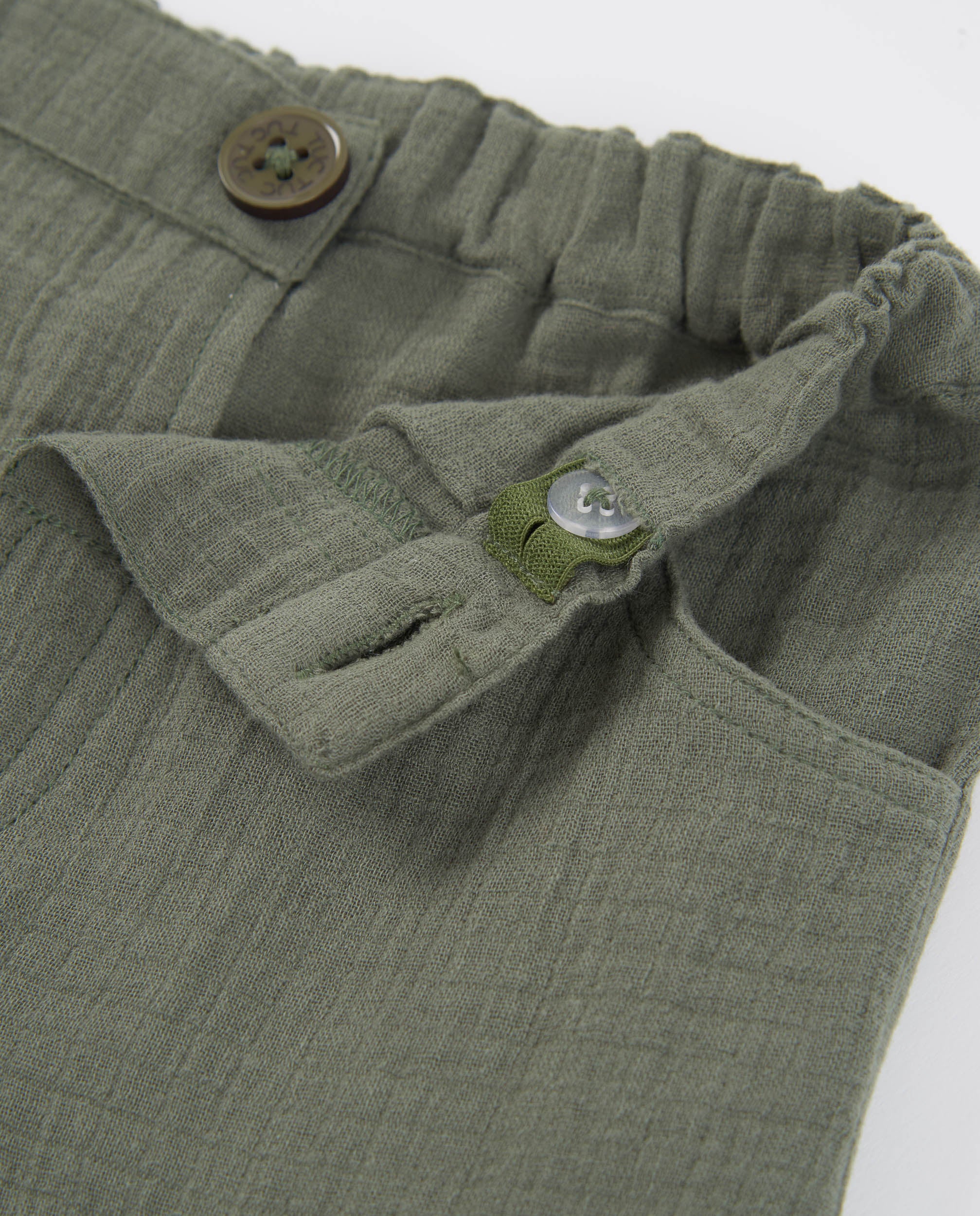 Tuc tuc pantaloni cargo bambino verde tasche laterali