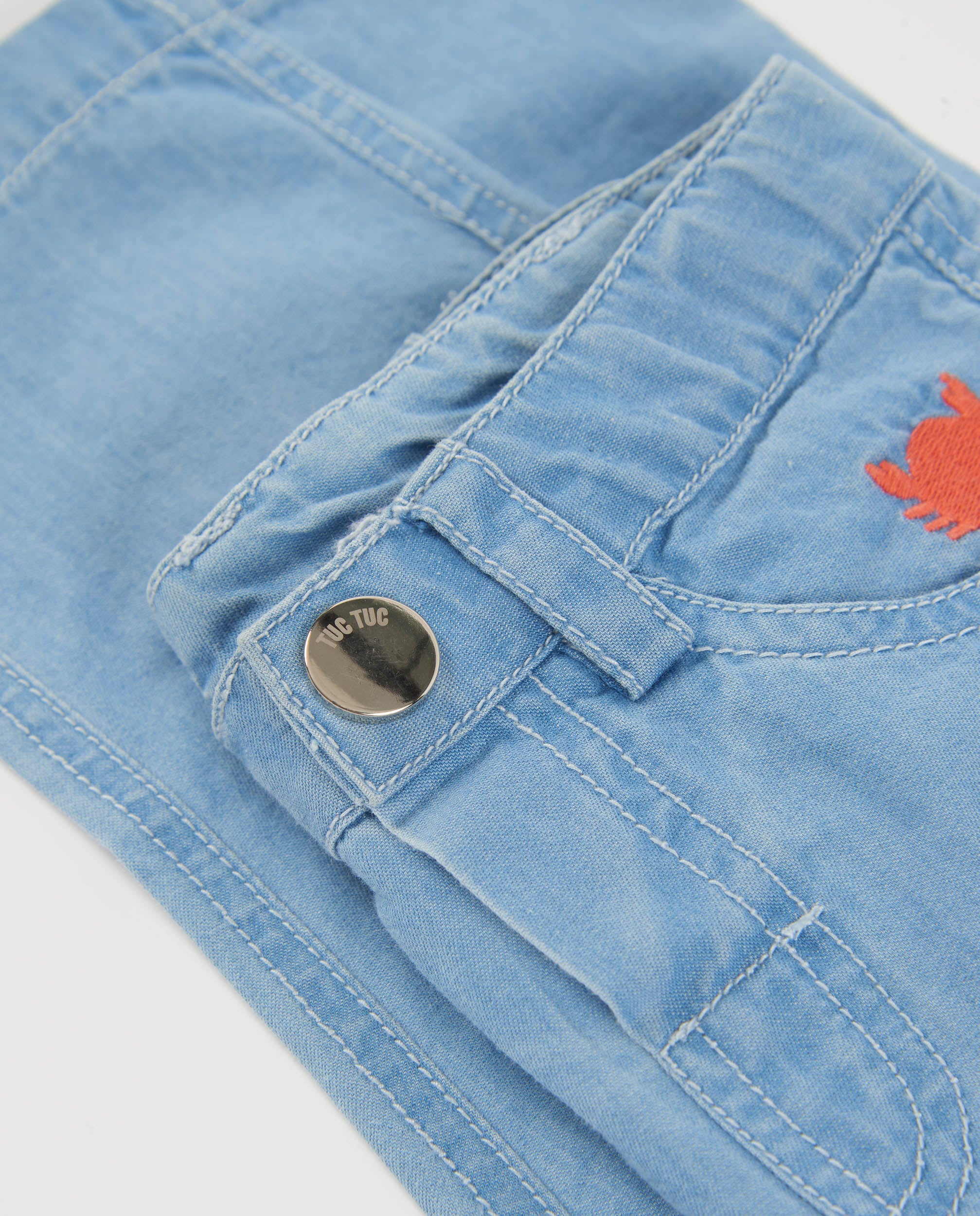 Tuc tuc jeans bimbo azzurro denim leggero granchio