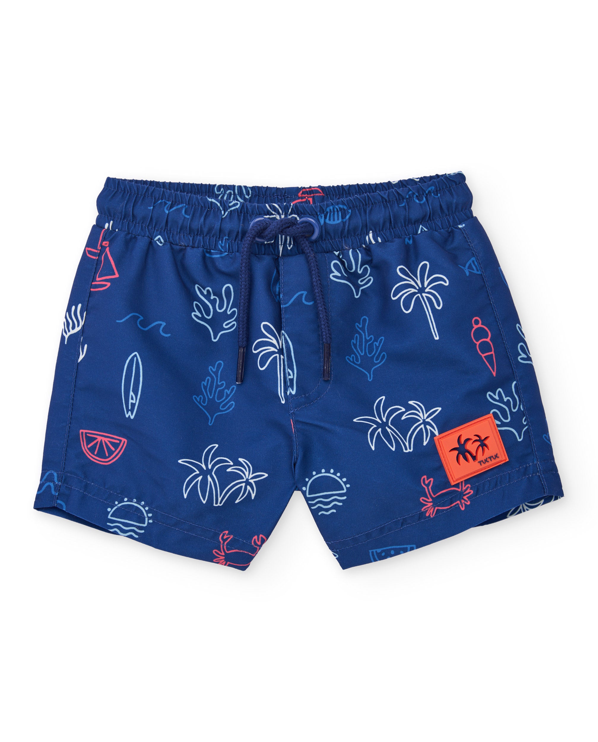 Tuc Tuc costume bambino boxer mare blu stampa marina