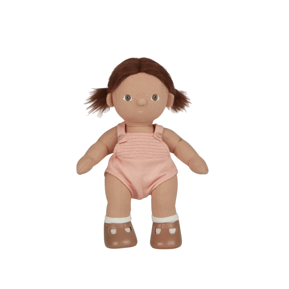 OlliElla Dinkum Dolls Dottie Bambola Morbida con Vestito