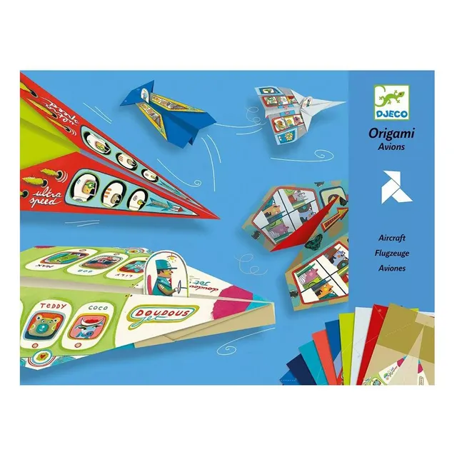 Djeco Origami 20 aerei carta con pilota set