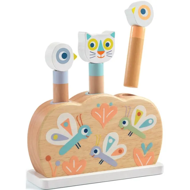 Djeco BabyPopi Pop-up gioco in legno salterello