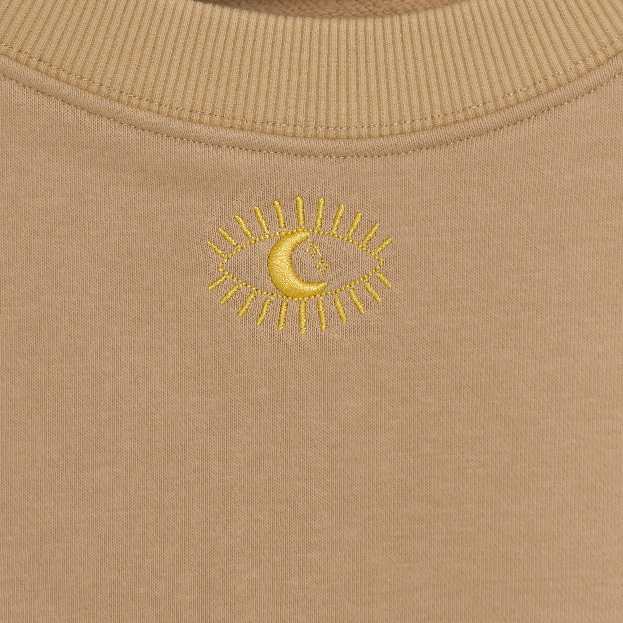 Ella and Rapha Eye of the Moon felpa beige S/M cotone