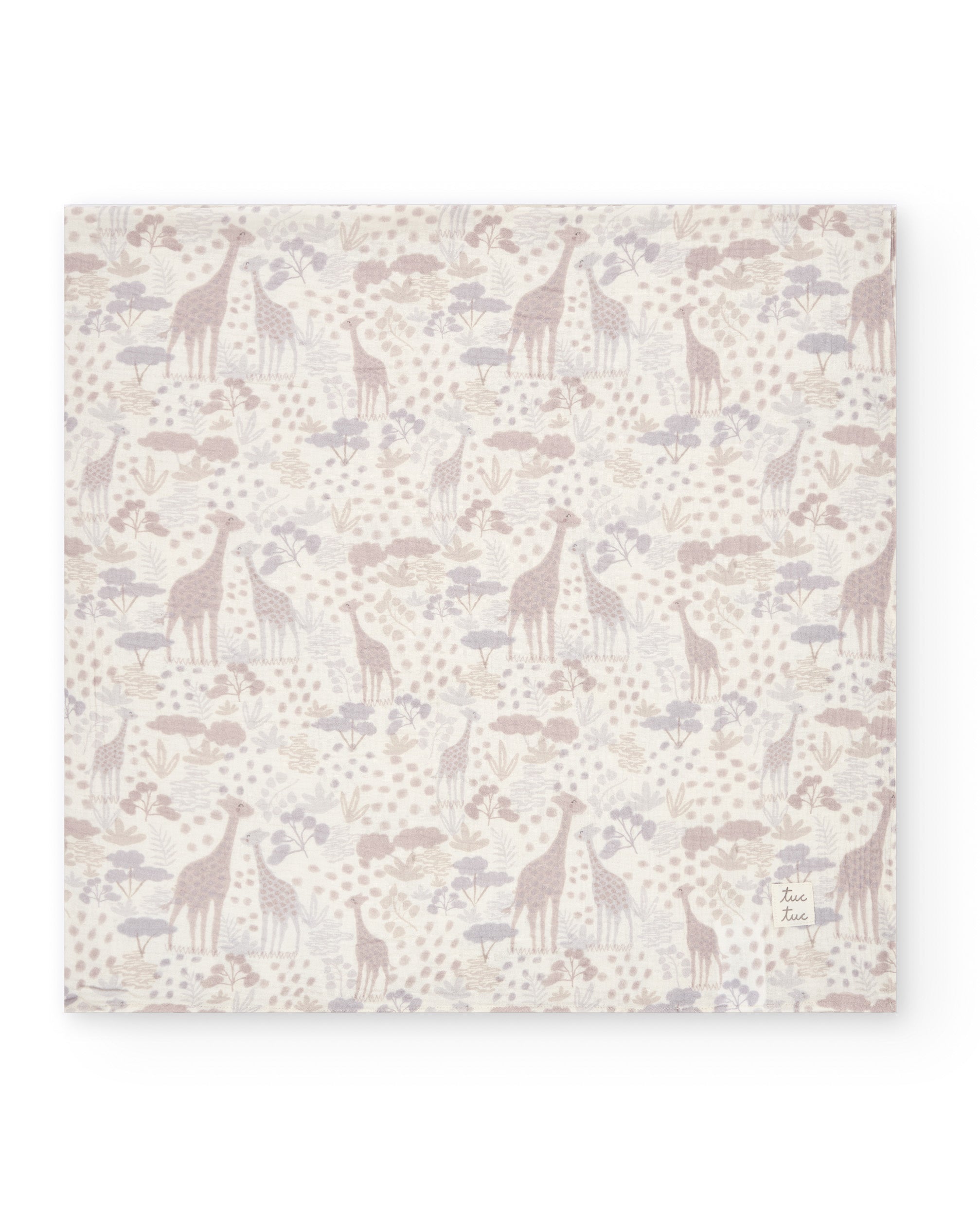 Tuc Tuc mussola neonato giraffa beige cotone 120x120