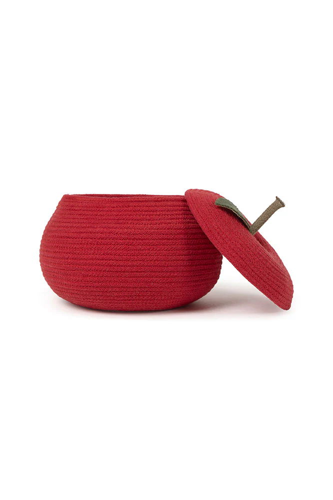 Lorena Canals Apple cesto contenitore mela rossa 28 cm