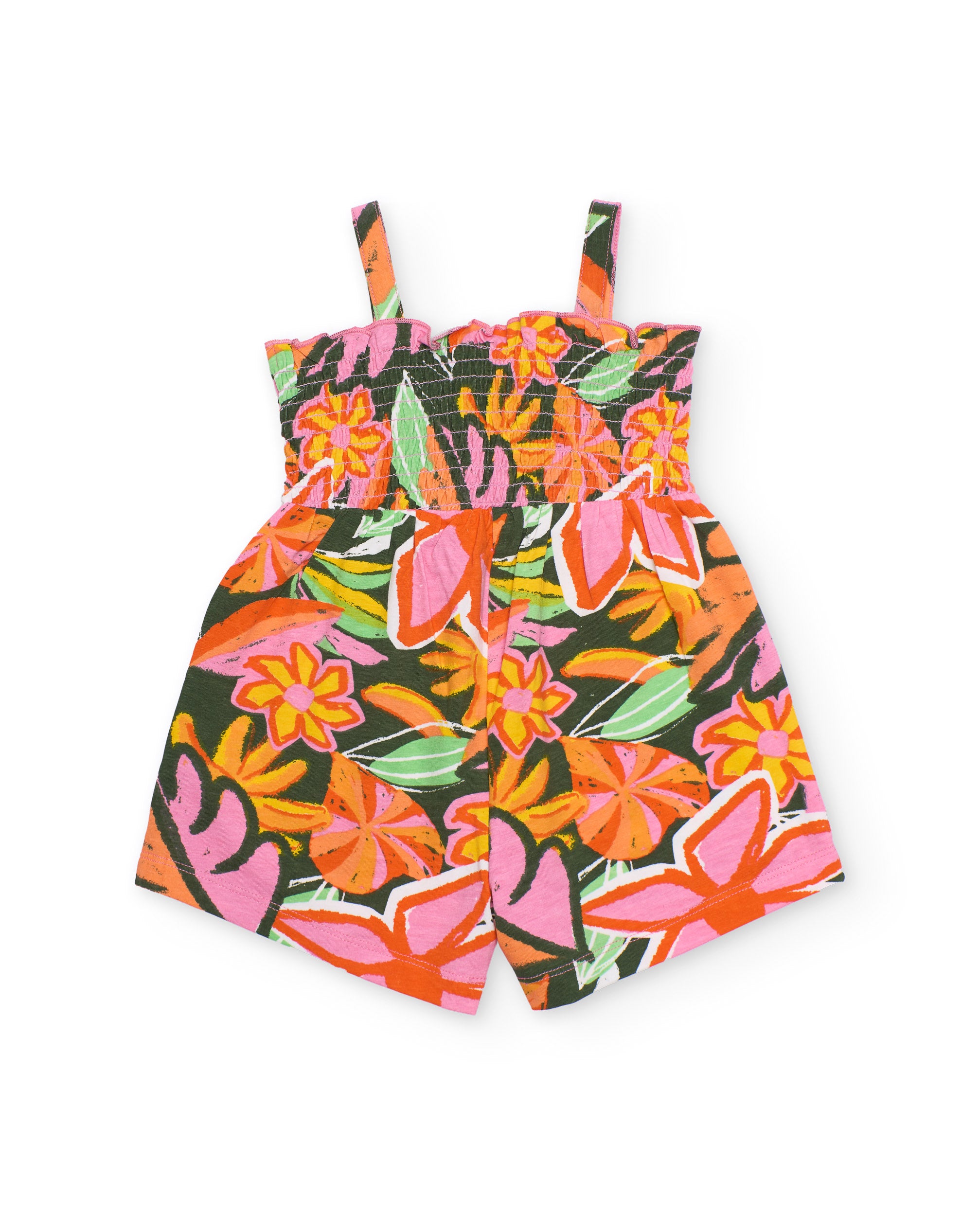 Tuc Tuc pagliaccetto bambina arancione fiori