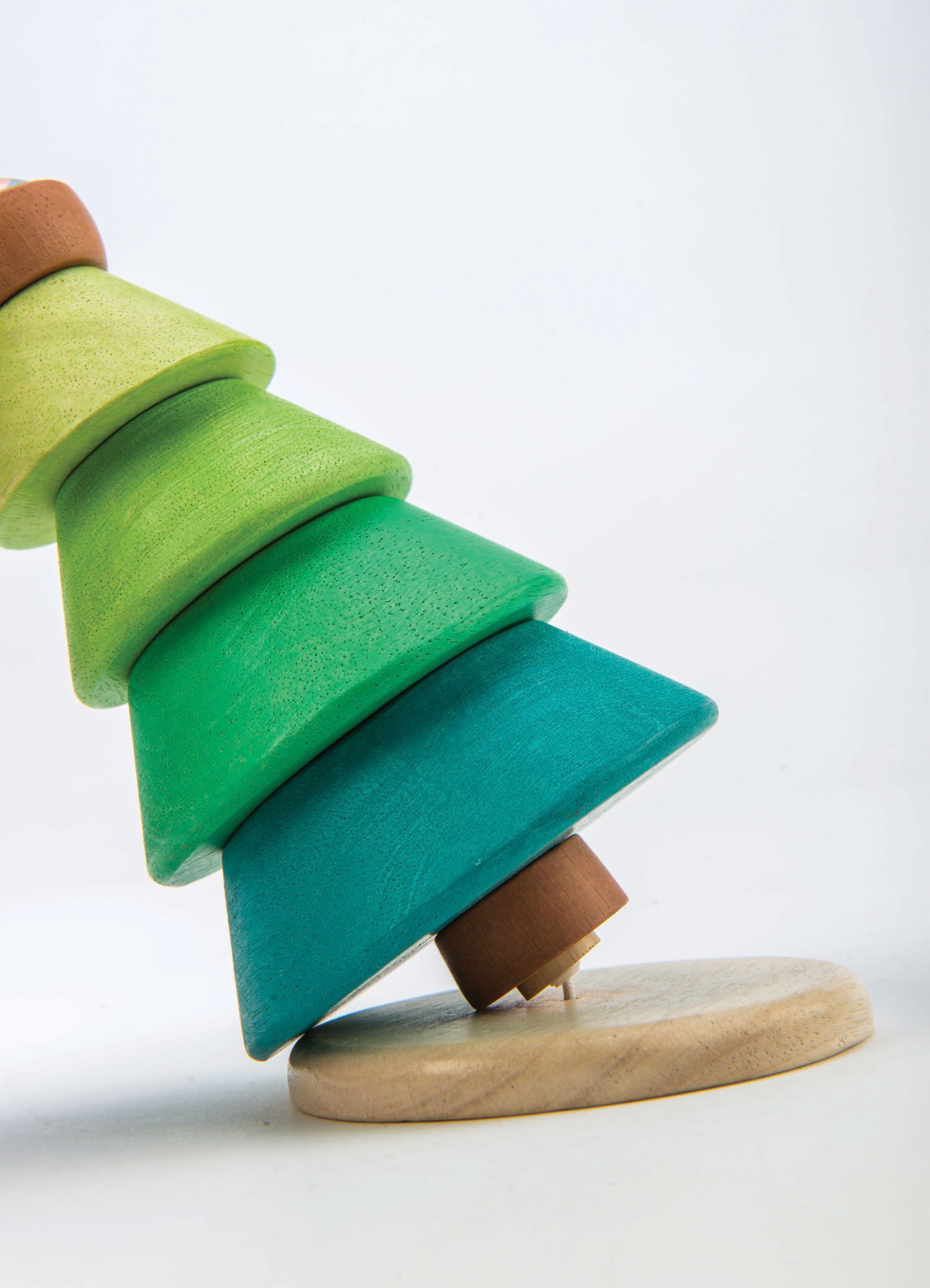 Tender Leaf Albero gioco impilabile legno con gufo