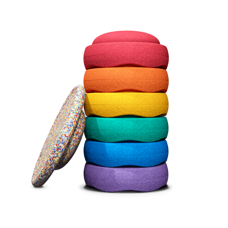 Stapelstein Original Rainbow elementi impilabili 6 pezzi tavola