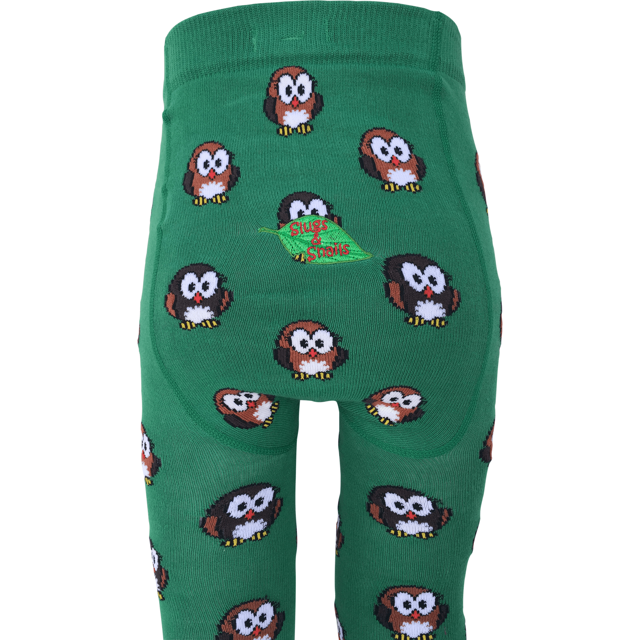 Slugs & Snails Hoot Collant Verde Gufi Cotone Bio