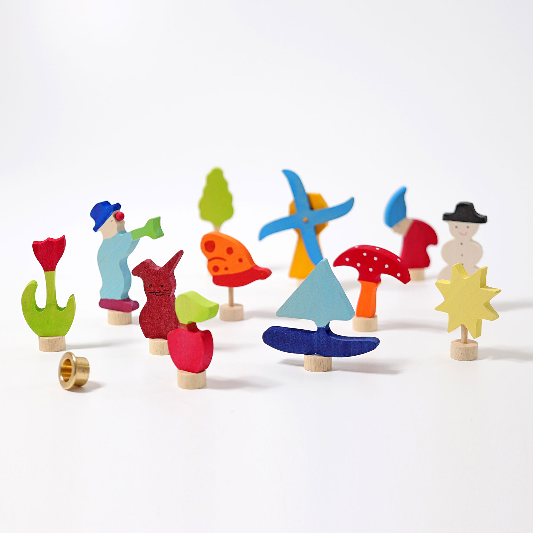 Grimm's 4 Stagioni figure legno decorative 12 pezzi
