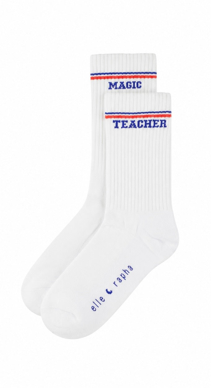 Ella and Rapha Magic Teacher calzini bianchi 37-41 cotone