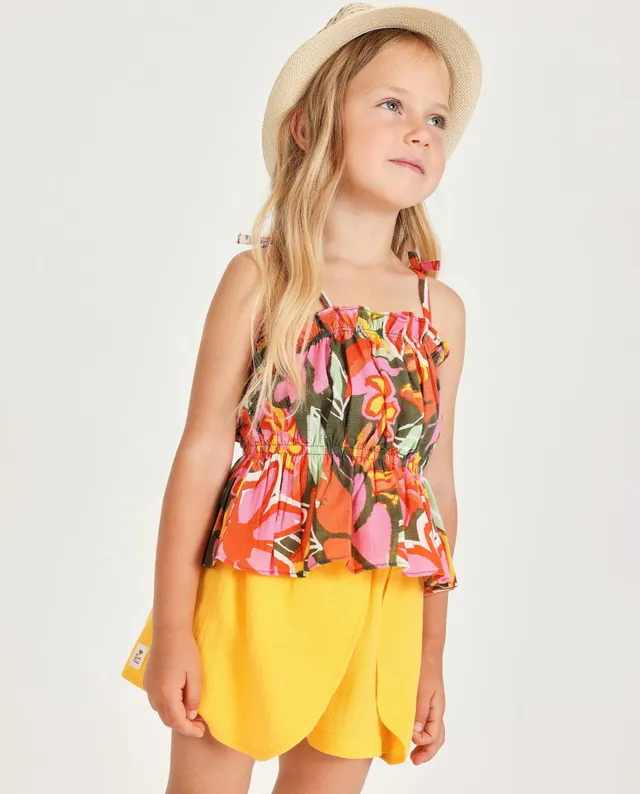 Tuc Tuc top bambina arancione spalline regolabili