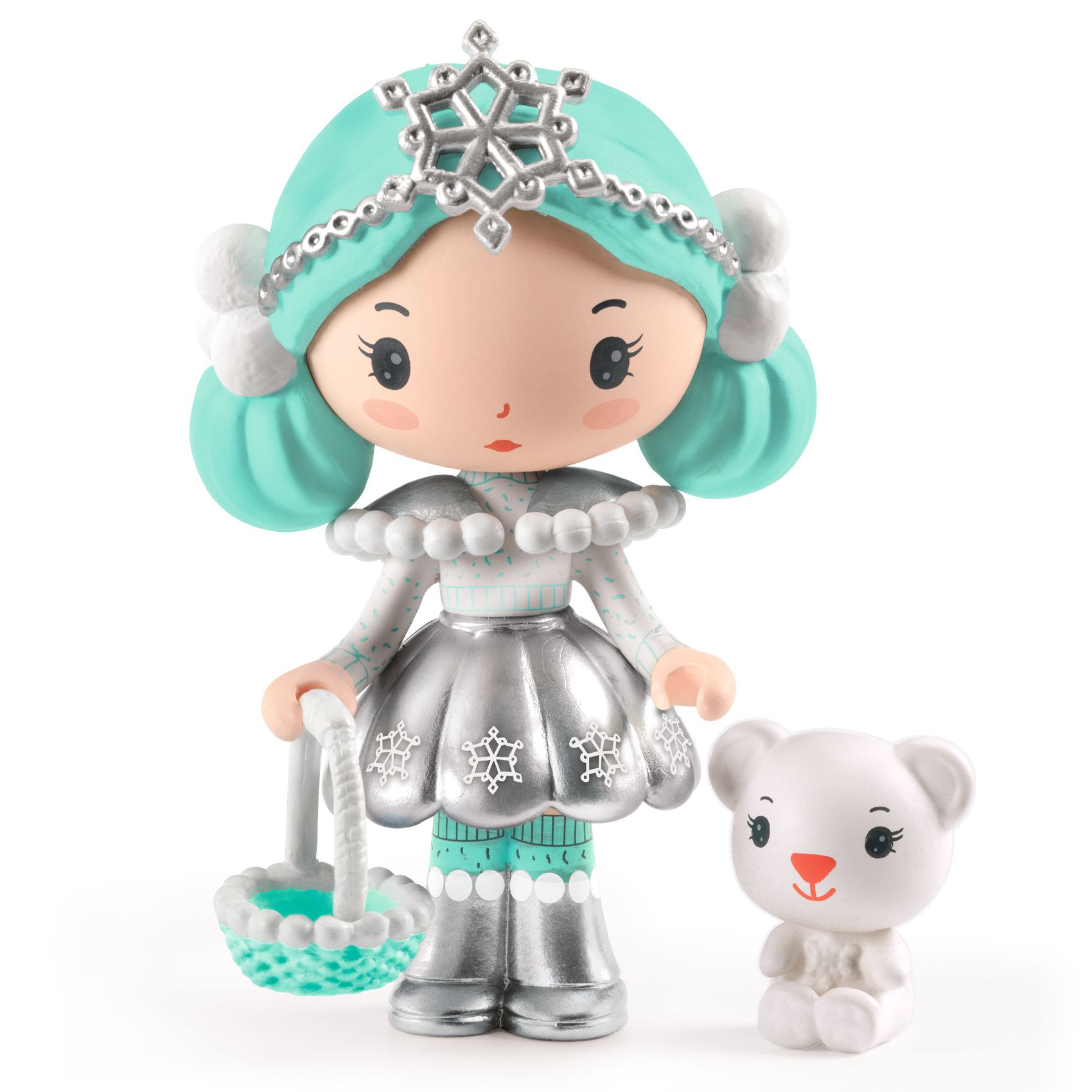 Djeco Tinyly Neige & Nours figura in vinile 7,5 cm