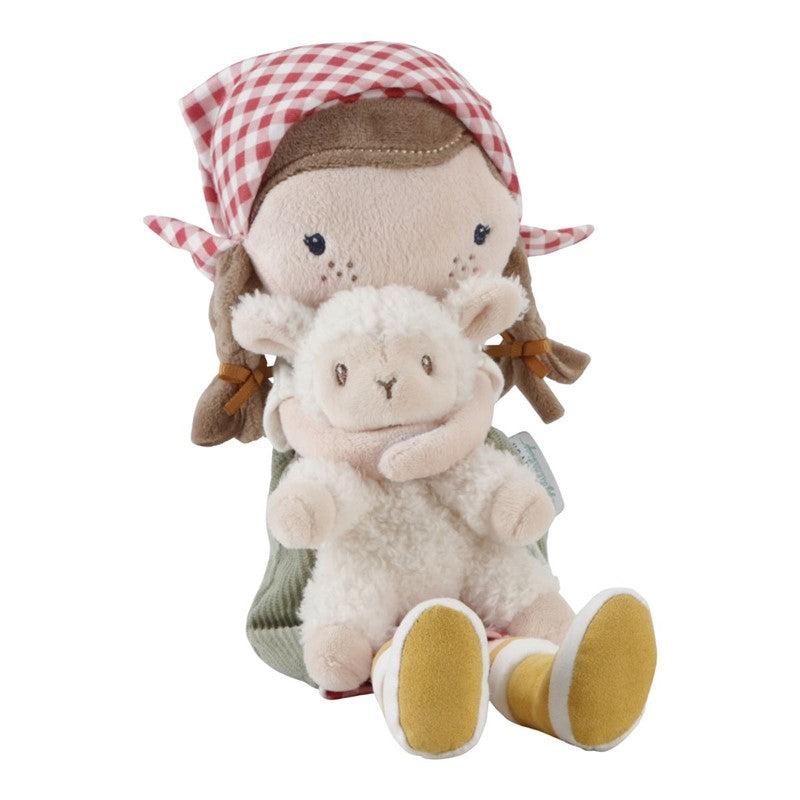 Little Dutch Little Farm Rosa bambola di stoffa con pecora 33 cm