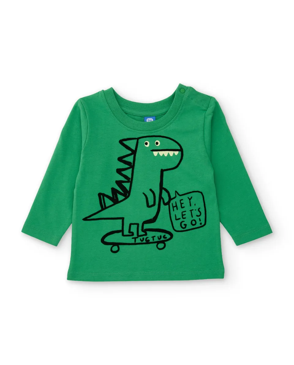 Tuc Tuc maglietta bimbo verde dinosauro