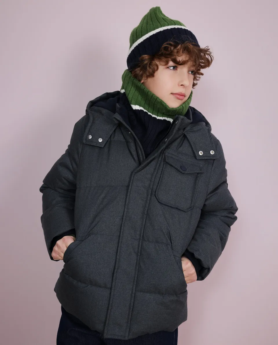 Tuc Tuc Urban Flux piumino bimbo grigio cappuccio