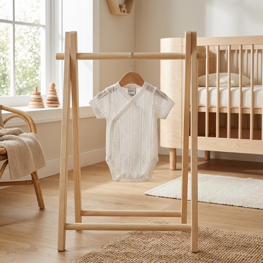 Babidu 1015 body incrociato maniche corte perle prematuro
