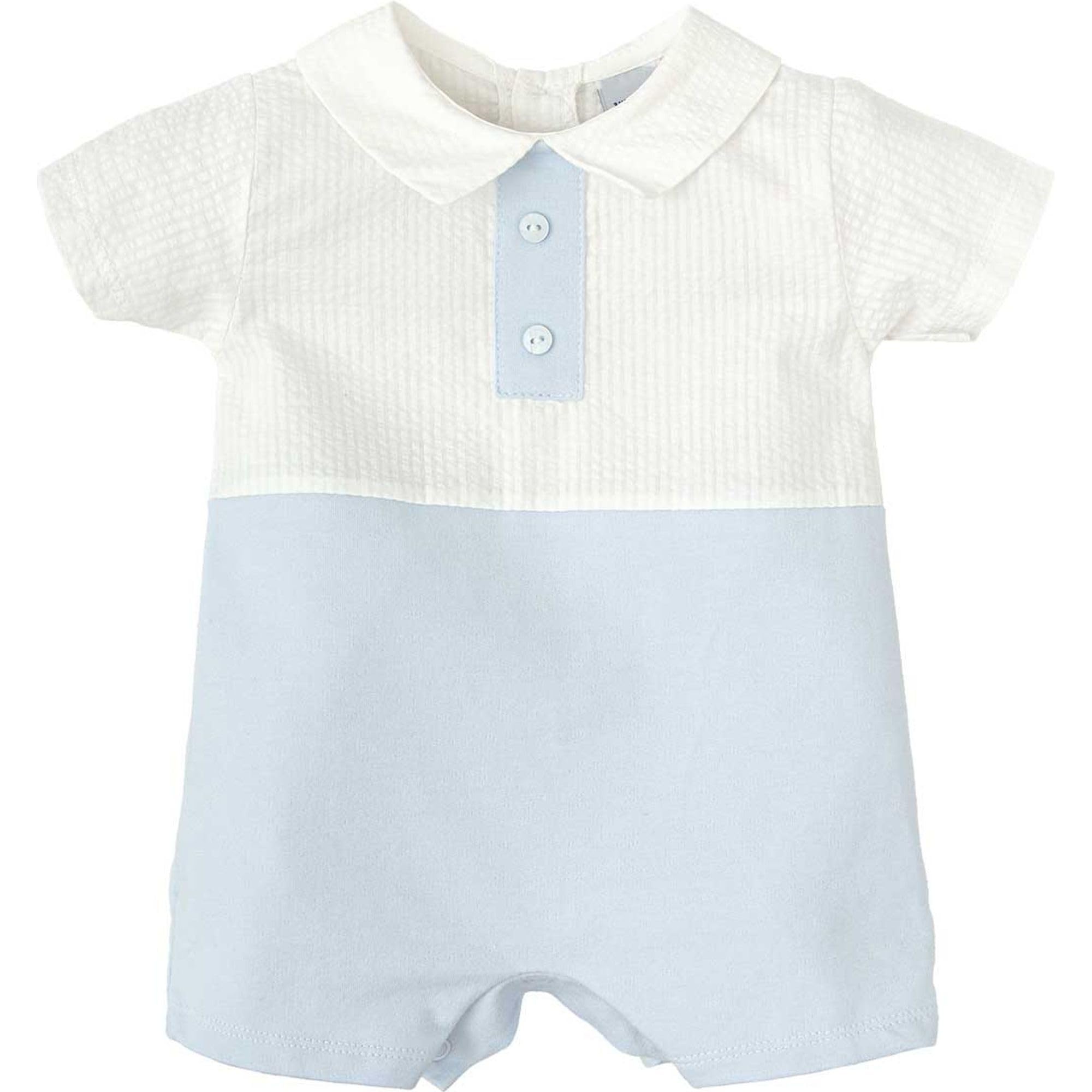 Babidu Vento tutina corta neonato maniche corte cotone