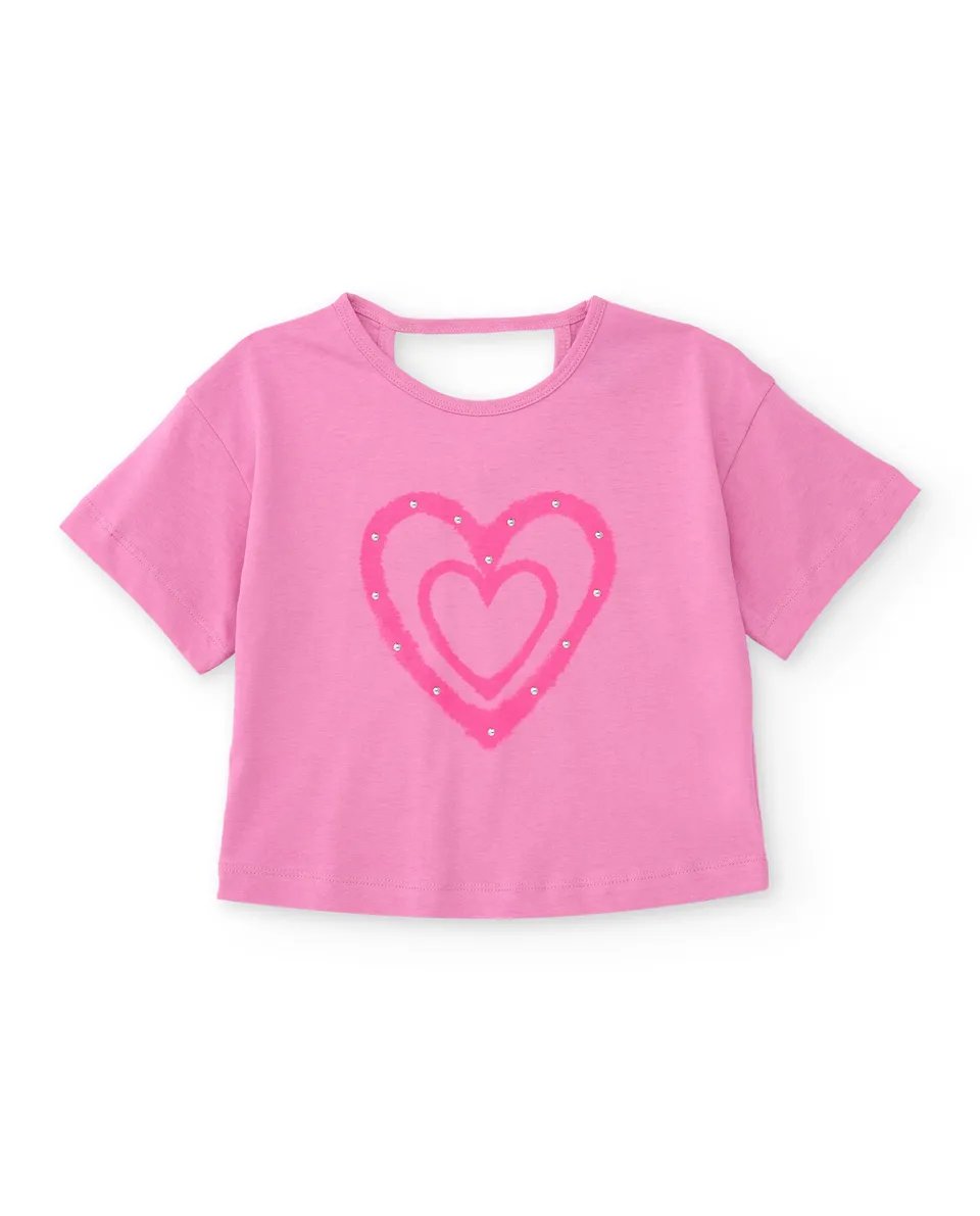Tuc tuc maglia bambina rosa manica lunga cotone