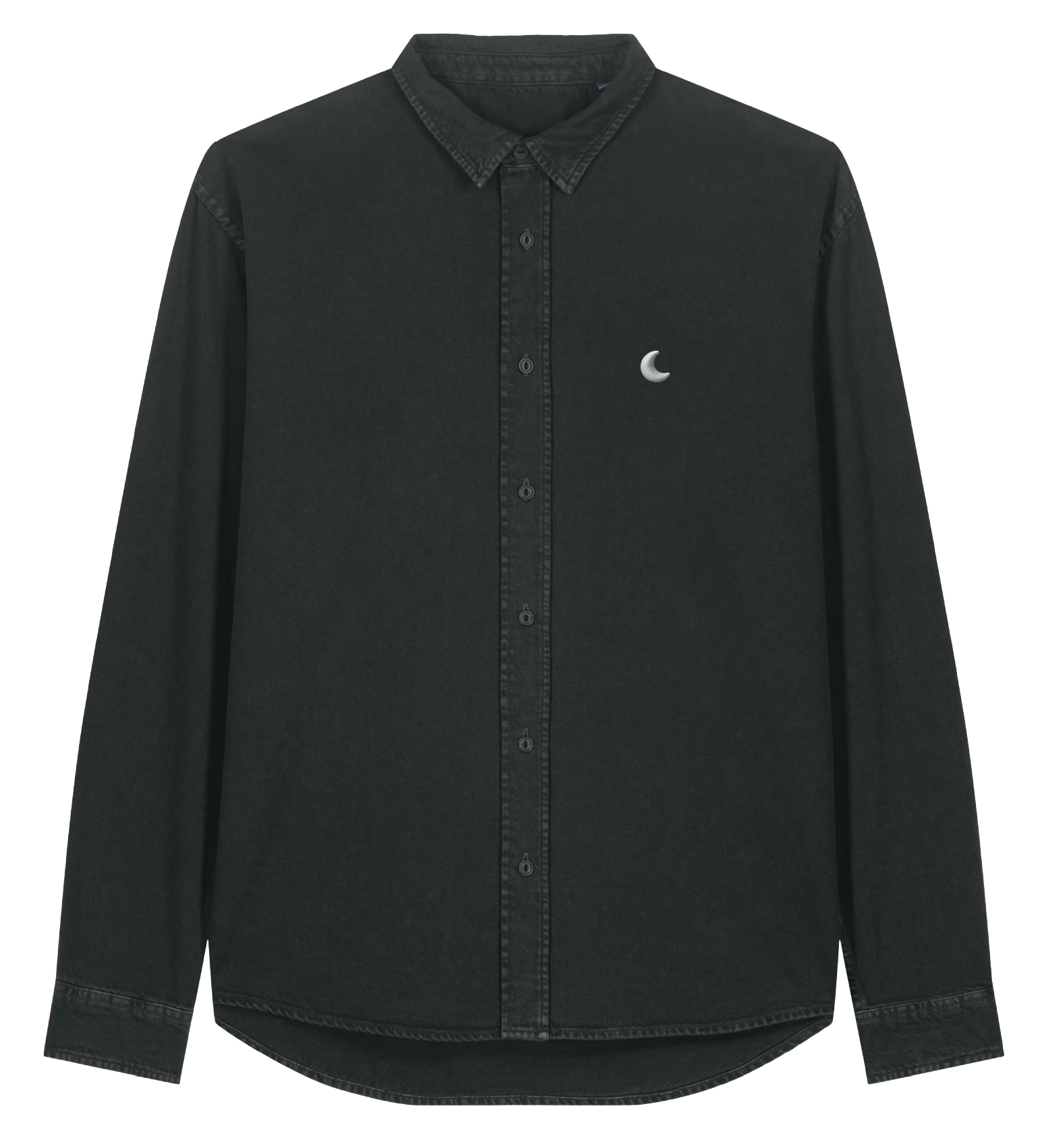Ella and Rapha Moon camicia nera vintage cotone