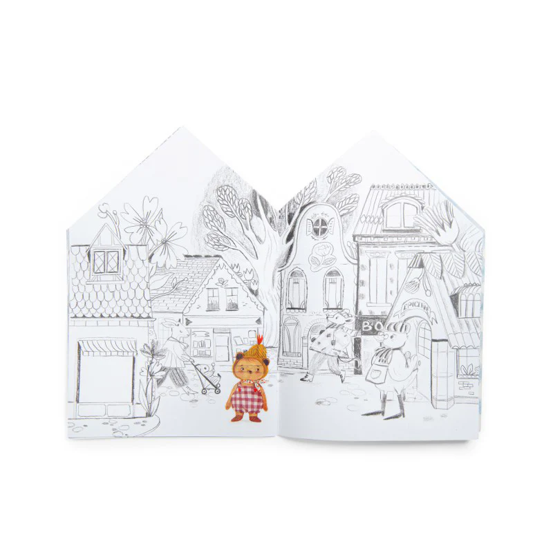 Moulin Roty Les Minouchkas album colorare 150 adesivi