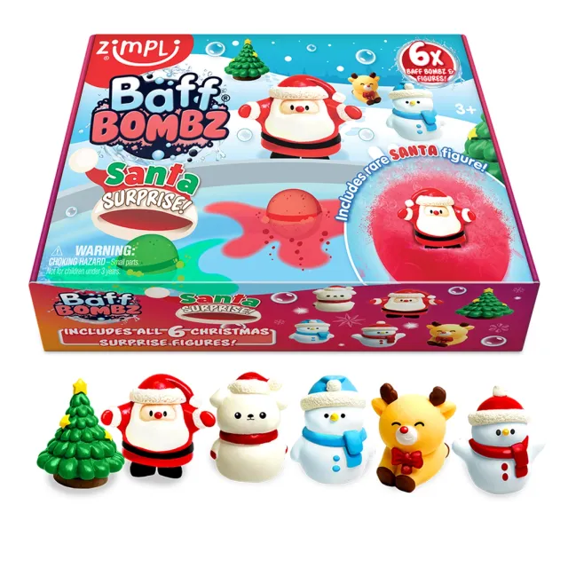 Zimpli Kids Baff Bombz Xmas Surprise bombe bagno 6 pezzi