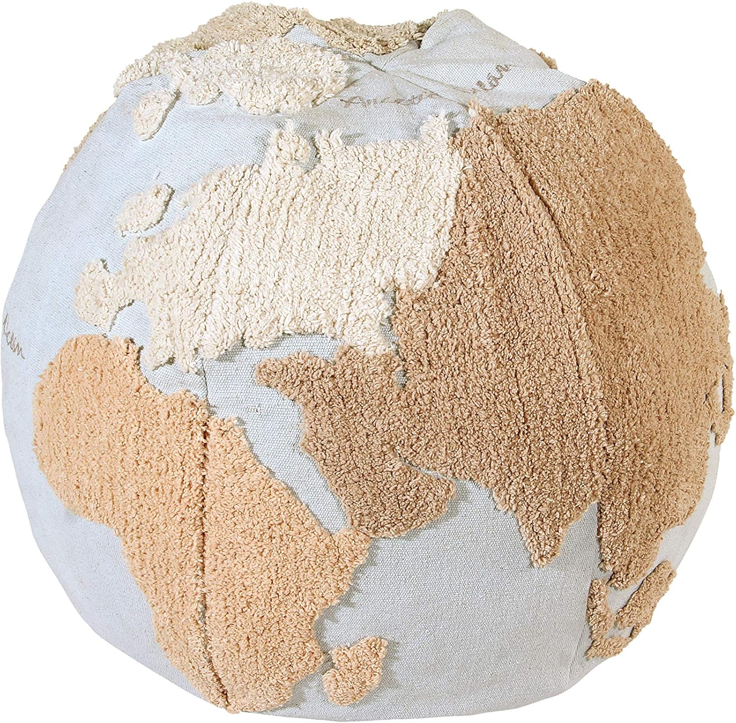 Lorena Canals World Map pouf cotone 50 cm lavabile