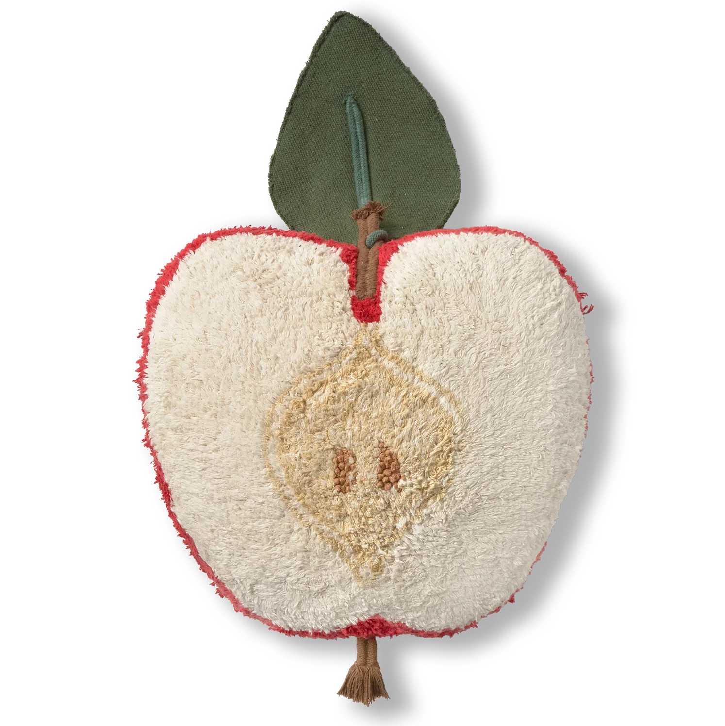 Lorena Canals Apple cuscino puff mela 50 cm cotone