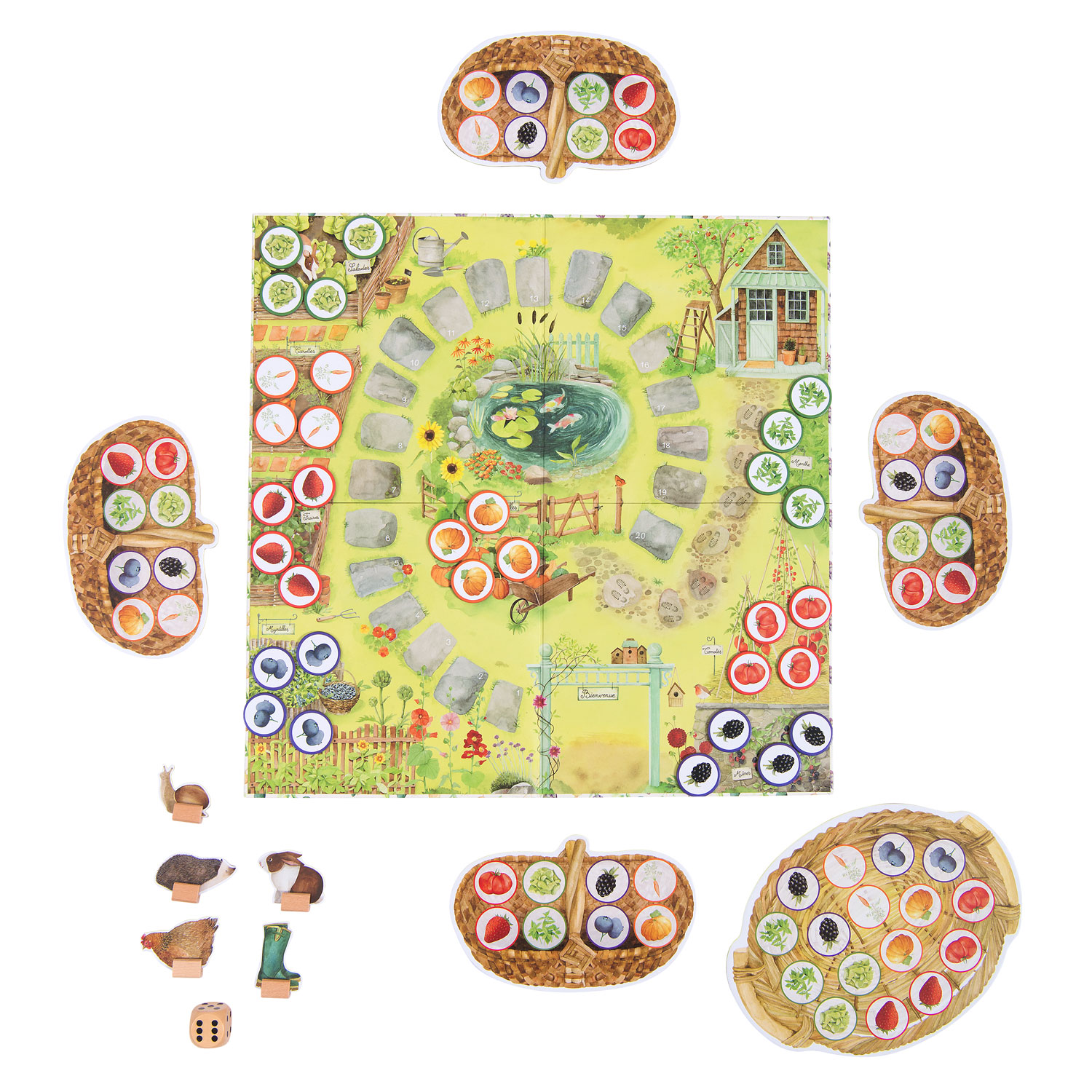 Moulin Roty Le Jardin gioco da tavolo Picnic 3 anni