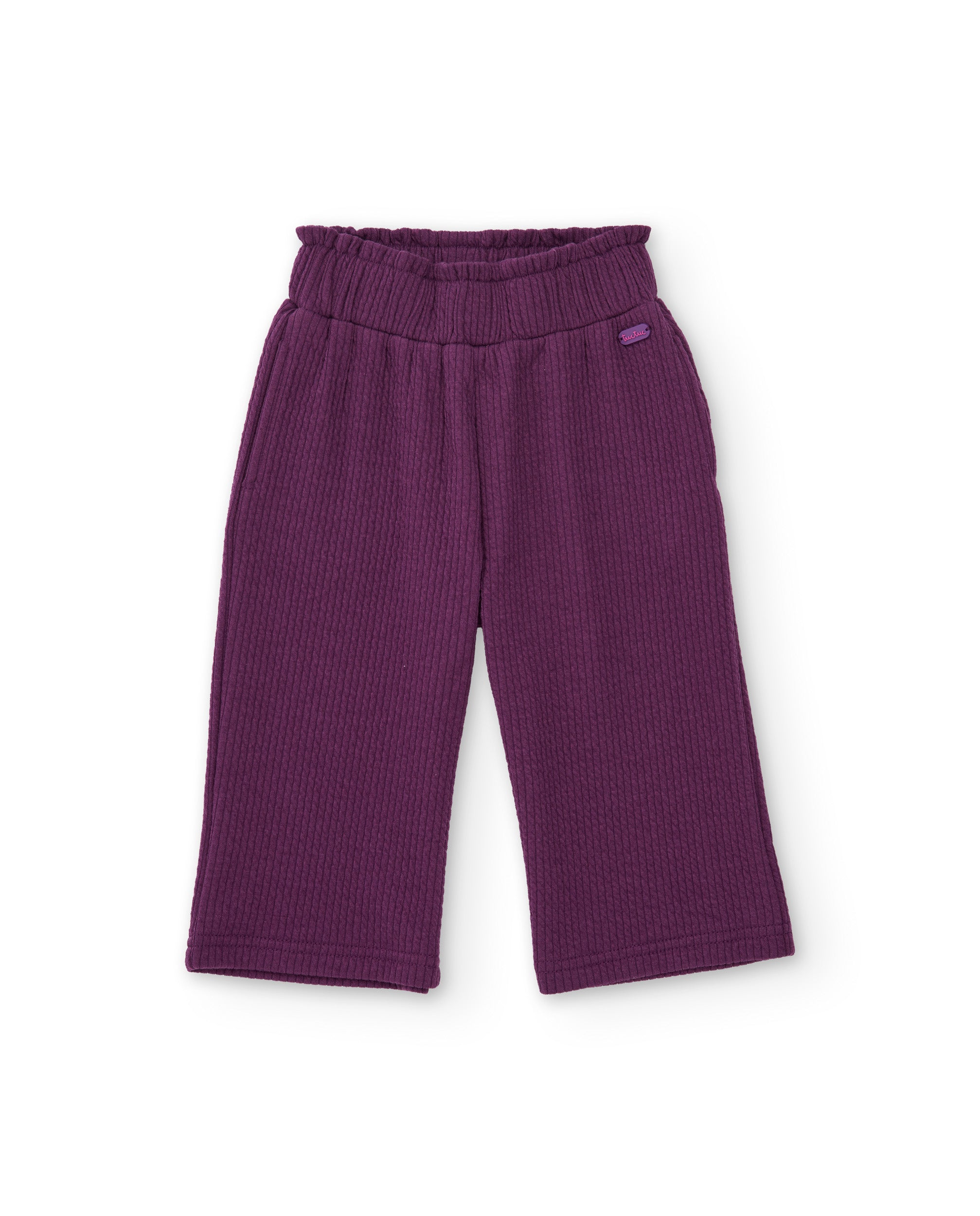 Tuc Tuc pantaloni bambina viola a costine