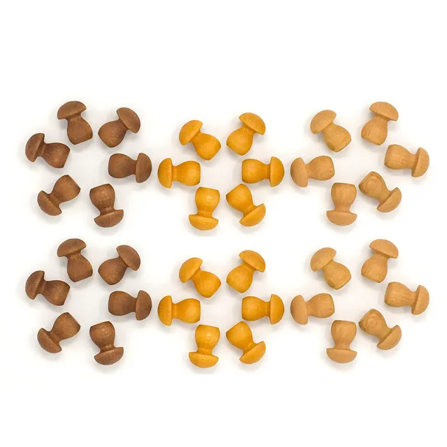 Grapat Mandala Funghi marrone gioco in legno 36 pezzi
