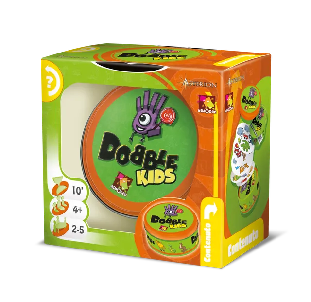 Dobble Kids gioco di carte riflessi e velocità 4 anni