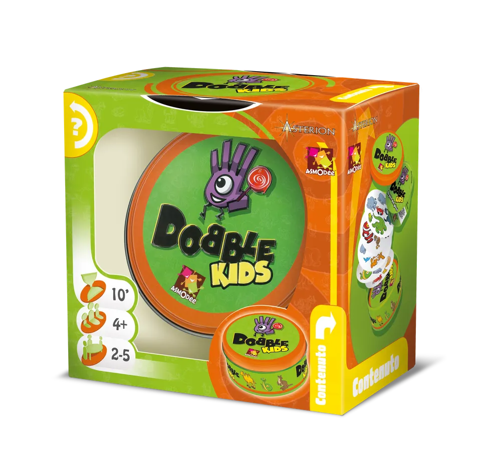 Dobble Kids gioco di carte riflessi e velocità 4 anni