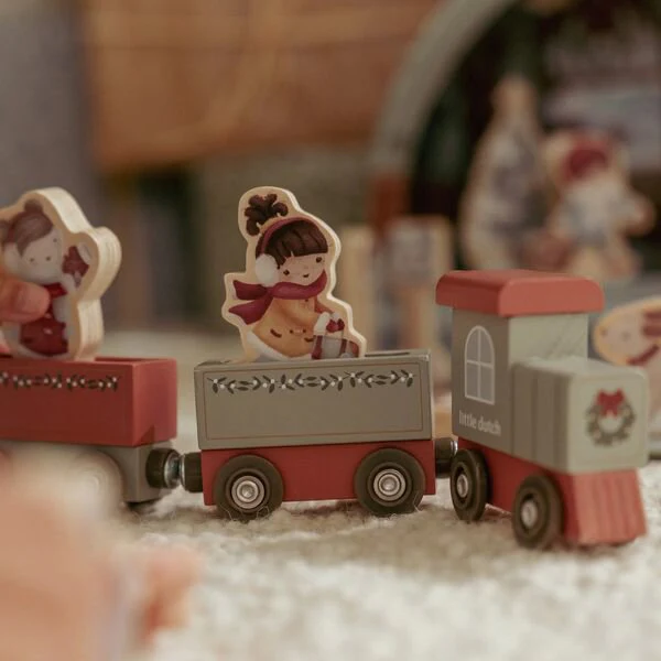Little Dutch Trenino Natale calendario avvento legno 24 pezzi