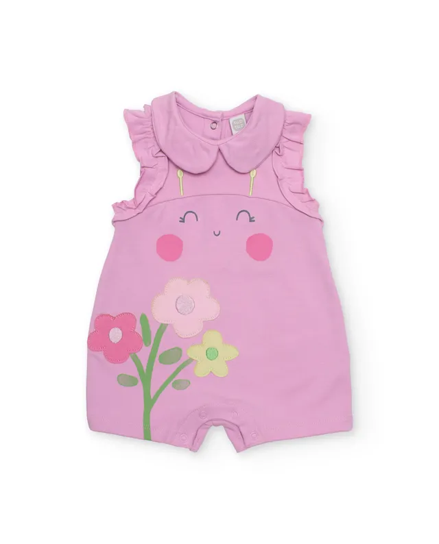 Tuc Tuc pagliaccetto neonata maglia rosa fiori