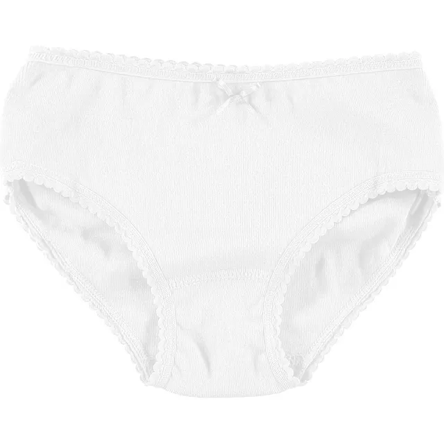 Babidu Slip Bambina Cotone Volant Bianco 8 Anni
