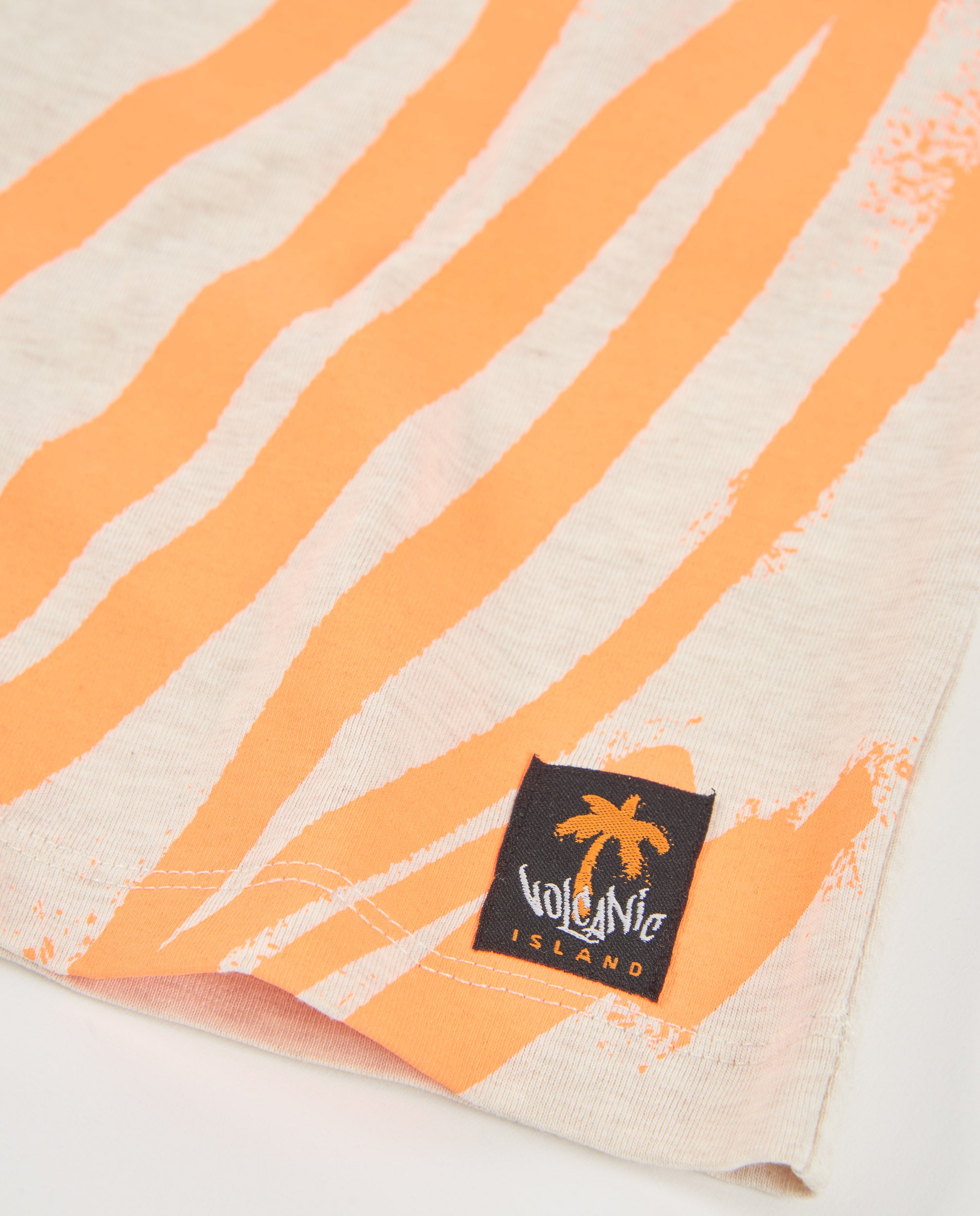 Tuc Tuc t-shirt bambino beige stampa pennellata