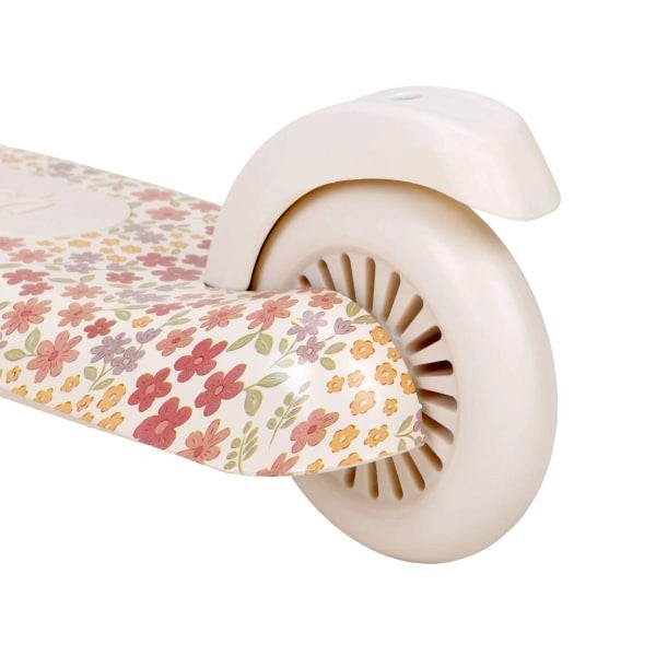 Little Dutch monopattino 3 ruote bianco fiori 2-6 anni