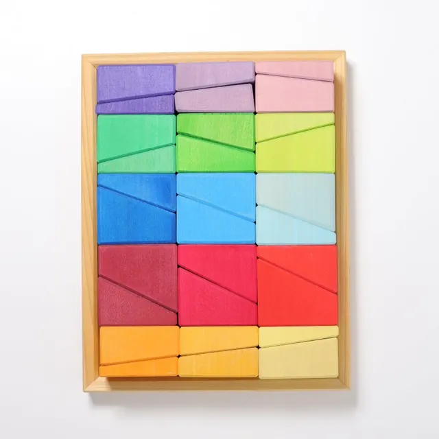 Grimm's Sloping Blocks costruzioni rainbow 30 pezzi
