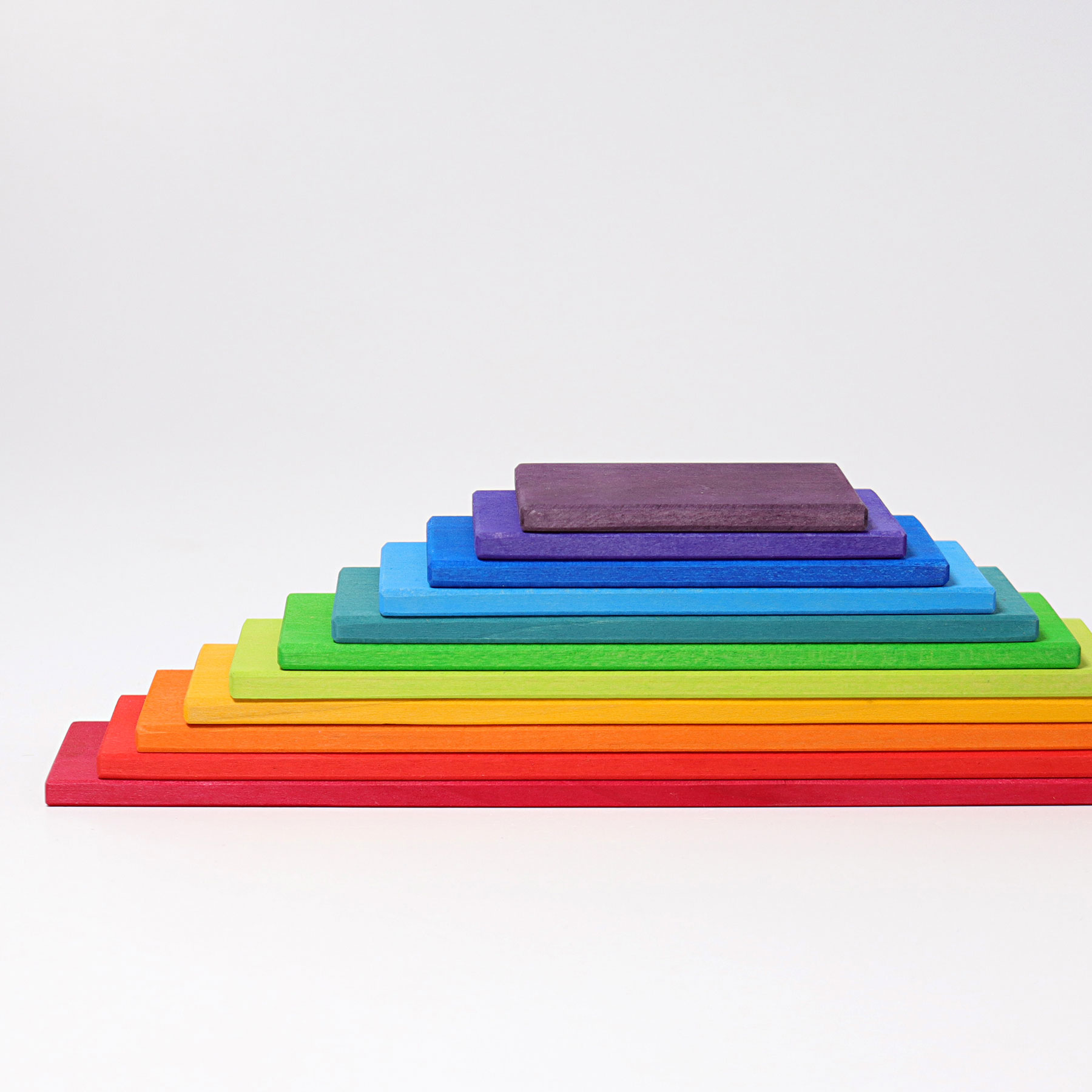 Grimm's Building Boards listelli arcobaleno legno 11 pezzi 12 mesi+