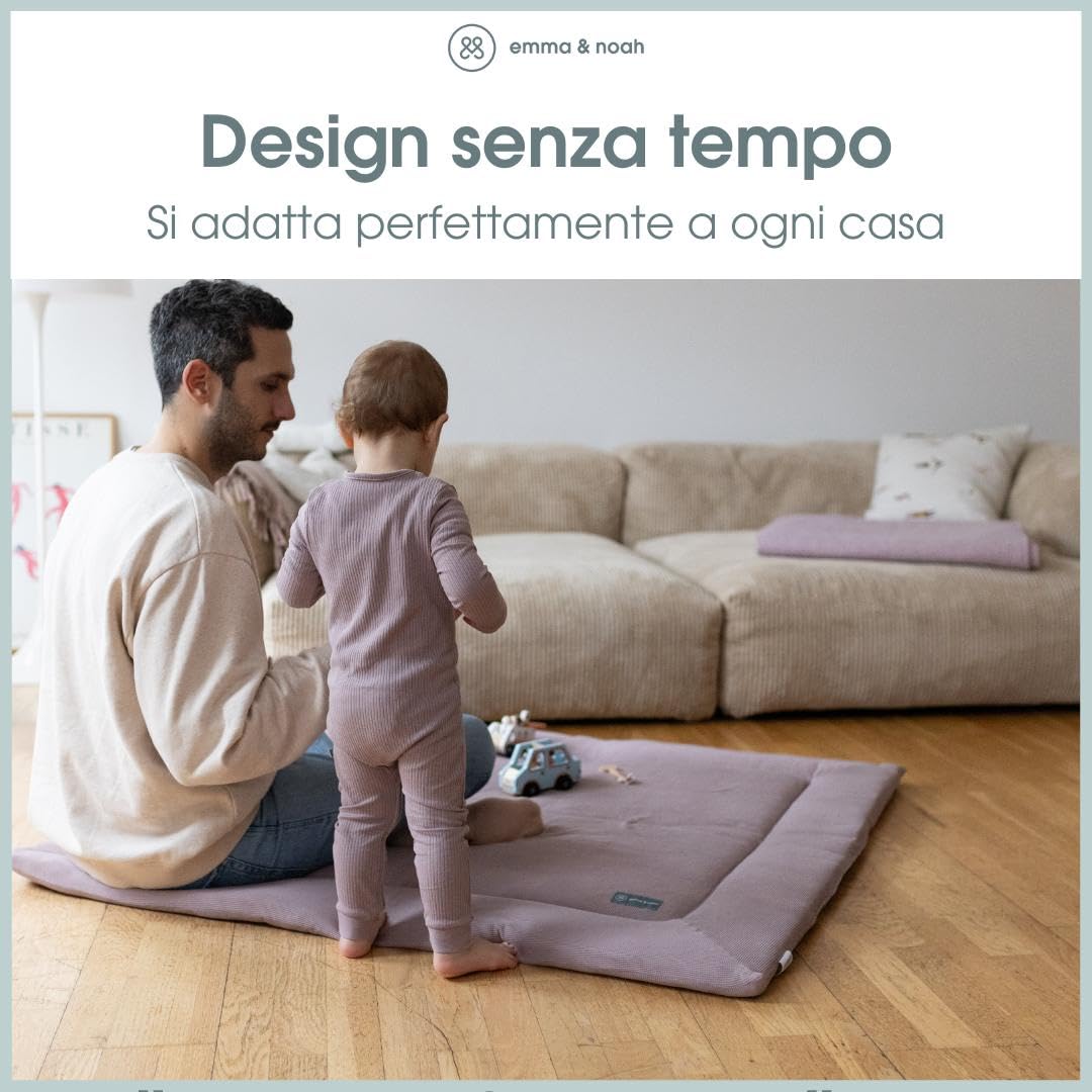 Emma & Noah Coperta Gattonare 120x120 cm imbottita cotone bio