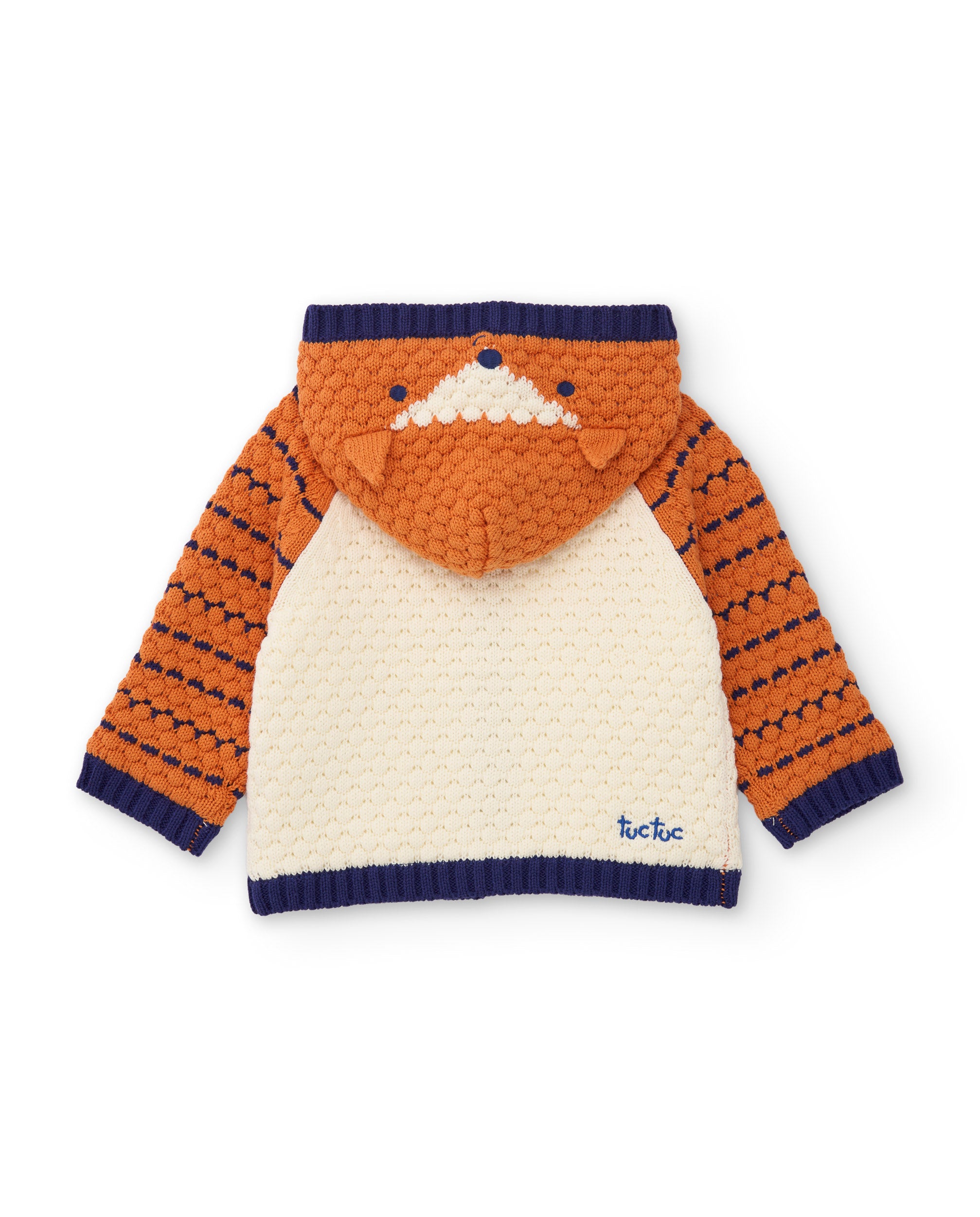 Tuc Tuc Magic Foxy giacca maglia neonato cappuccio cammello