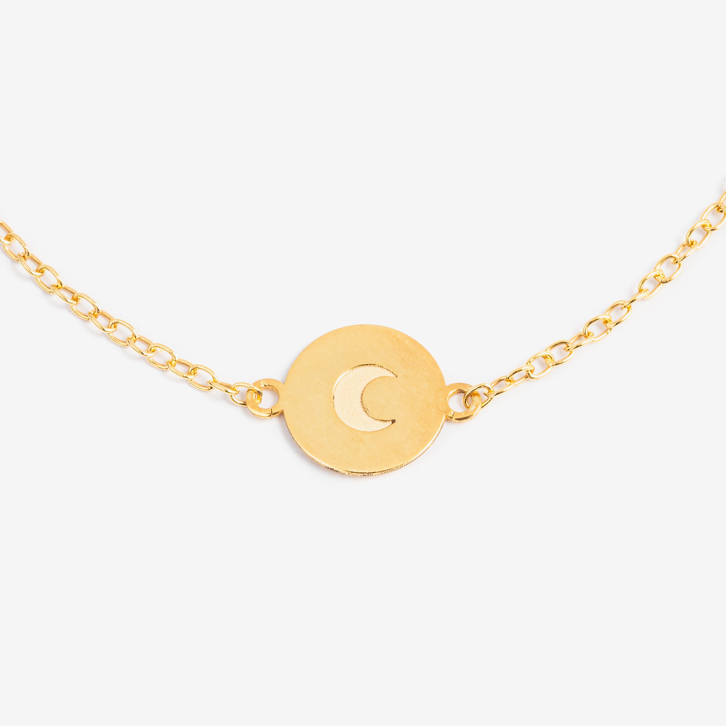 Ella and Rapha To The Moon bracciale oro donna argento