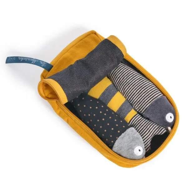 Moulin Roty Les Moustaches Sardine sonaglio neonato