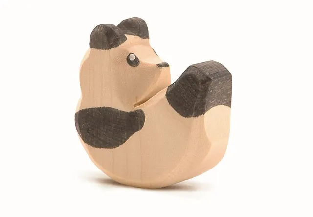 Ostheimer Panda piccolo figure legno H 5,5 cm Waldorf