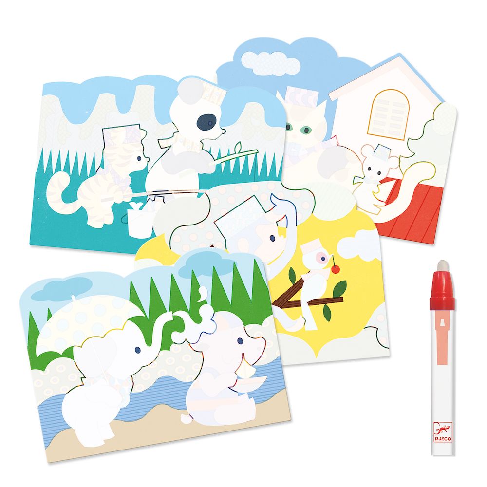 Djeco Outside set artistico acqua 4 fogli