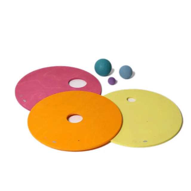 Grimm’s Stapelstein Rolling Discs Warm Pastel 3 dischi