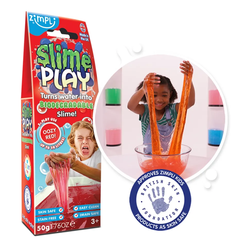 Zimpli Kids Slime Play slime rossa 50 g biodegradabile