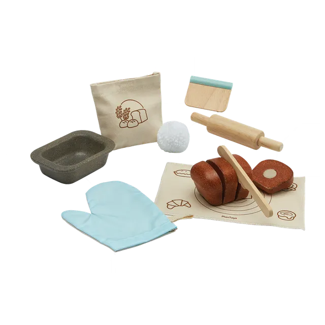 Plan Toys Bread Loaf Set gioco cucina set pane legno
