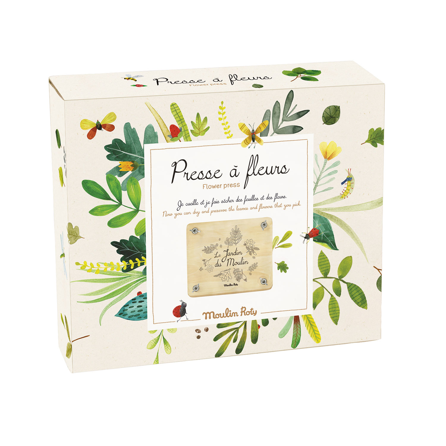 Moulin Roty Le Jardin pressa fiori legno